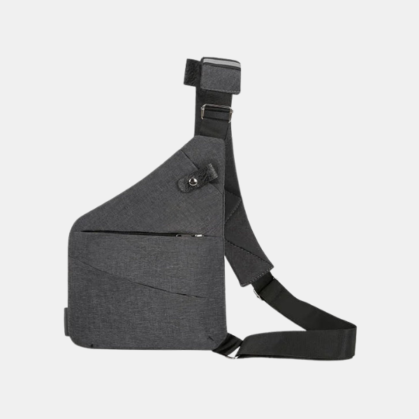 Sac Bandoulière Antivol pour Voyage – Sac de Poitrine Mince et Léger Bagages et accessoires de voyage Electro Paris Gris