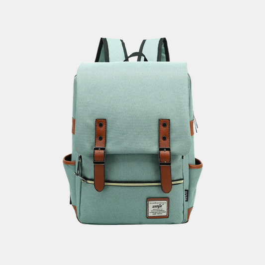 Sac à Dos Unisexe pour Ordinateur en Tissu Oxford – Sac Étanche pour l'École et le Travail Sacs à dos Electro Paris Vert clair