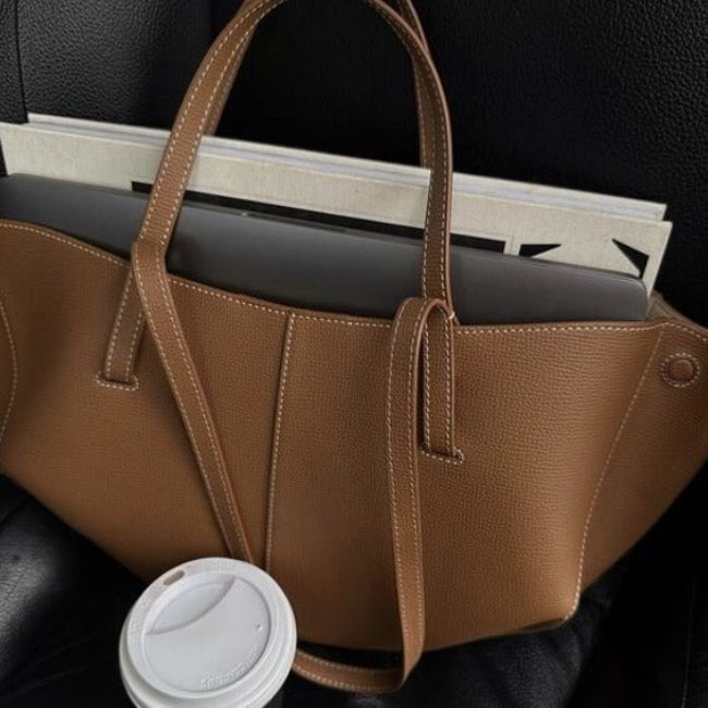 Sac Fourre-Tout Cuir Vintage – Sac Élégant et Spacieux Pour Femmes Sacs à main Electro Paris