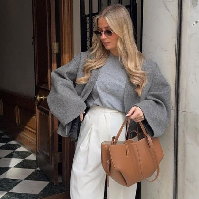 Sac Fourre-Tout Cuir Vintage – Sac Élégant et Spacieux Pour Femmes Sacs à main Electro Paris