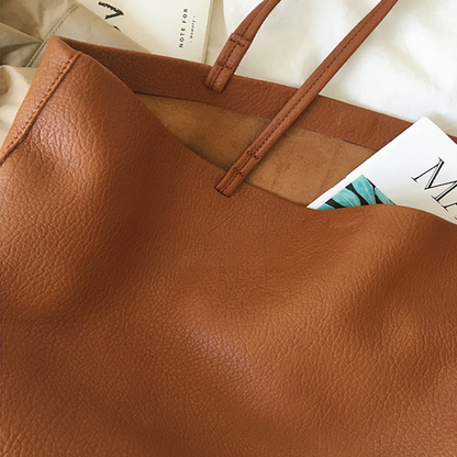 Grand Sac Fourre-Tout pour Femme – Sac d'Épaule en Cuir PU pour le Travail et le Voyage Sacs fourre-tout Electro Paris