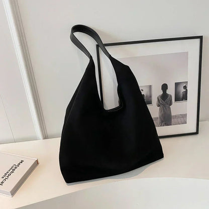 Sac Tote en Daim pour Femmes – Élégant, Spacieux et Confortable avec Bretelles Rembourrées, Idéal pour l'Automne Sacs à main Electro Paris Noir