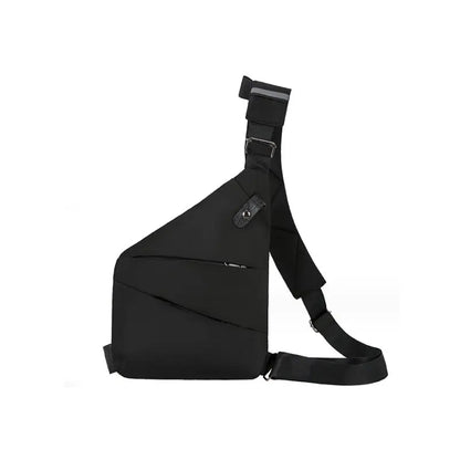 Sac à Bandoulière Antivol pour Voyage – Sac à Dos Sling avec Port de Charge USB Sacs à main et sacs à épaule Electro Paris Noir Droitier