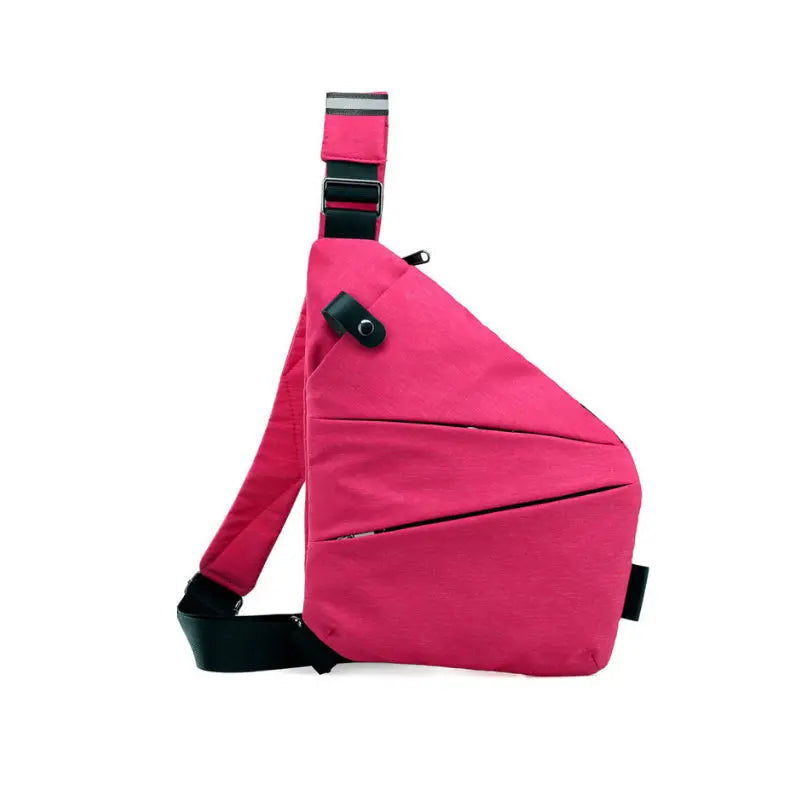 Sac à Bandoulière Antivol pour Voyage – Sac à Dos Sling avec Port de Charge USB Sacs à main et sacs à épaule Electro Paris Fuchsia Gaucher