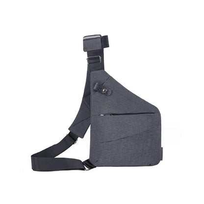 Sac à Bandoulière Antivol pour Voyage – Sac à Dos Sling avec Port de Charge USB Sacs à main et sacs à épaule Electro Paris Gris Gaucher