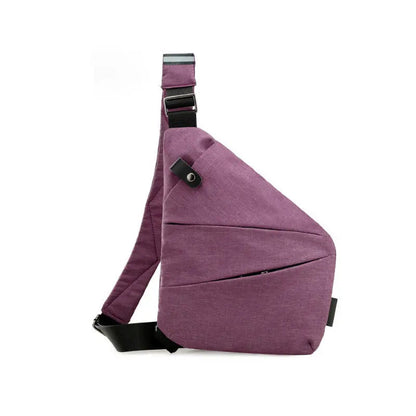 Sac à Bandoulière Antivol pour Voyage – Sac à Dos Sling avec Port de Charge USB Sacs à main et sacs à épaule Electro Paris Violet Gaucher
