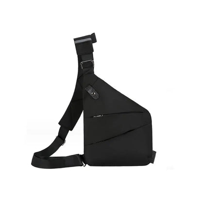 Sac à Bandoulière Antivol pour Voyage – Sac à Dos Sling avec Port de Charge USB Sacs à main et sacs à épaule Electro Paris Noir Gaucher