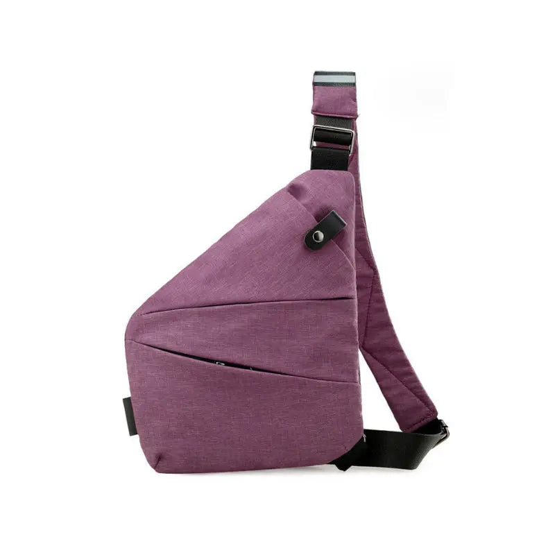 Sac à Bandoulière Antivol pour Voyage – Sac à Dos Sling avec Port de Charge USB Sacs à main et sacs à épaule Electro Paris Violet Droitier