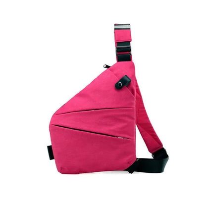 Sac à Bandoulière Antivol pour Voyage – Sac à Dos Sling avec Port de Charge USB Sacs à main et sacs à épaule Electro Paris Fuchsia Droitier