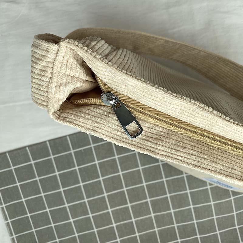 Sac Bandoulière Vintage en Velours Côtelé – Sac d'Épaule en Toile pour l'École et le Travail Sacs à main Electro Paris