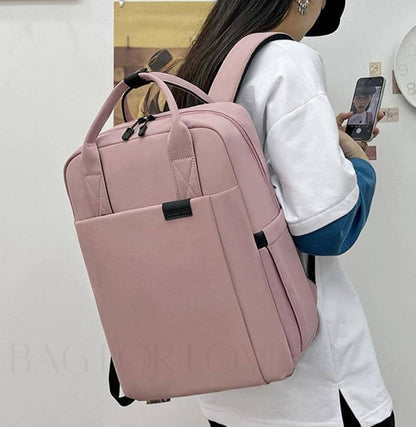 Sac à Dos Minimaliste pour Ordinateur Portable – Sac de Travail Imperméable et Antichoc Sacs à dos Electro Paris Corail rose