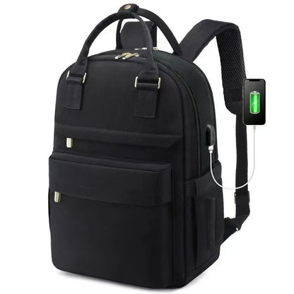 Sac à Dos pour Ordinateur Portable pour Femme avec Port USB – Sac d'École Élégant et Imperméable pour l'Université Sacs à dos Electro Paris