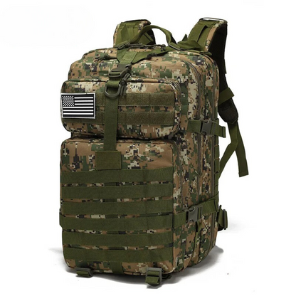 Sac à Dos Tactique Militaire pour Randonnée – Sac de Voyage Étanche 45L Sacs à dos Electro Paris Camouflage 1