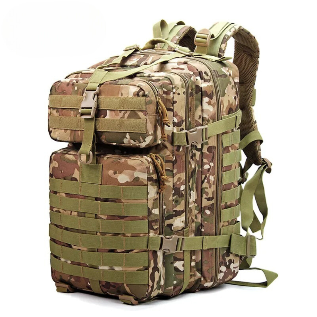 Sac à Dos Tactique Militaire pour Randonnée – Sac de Voyage Étanche 45L Sacs à dos Electro Paris Camouflage 3