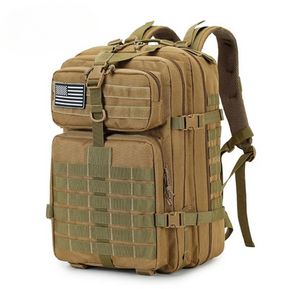 Sac à Dos Tactique Militaire pour Randonnée – Sac de Voyage Étanche 45L Sacs à dos Electro Paris Beige