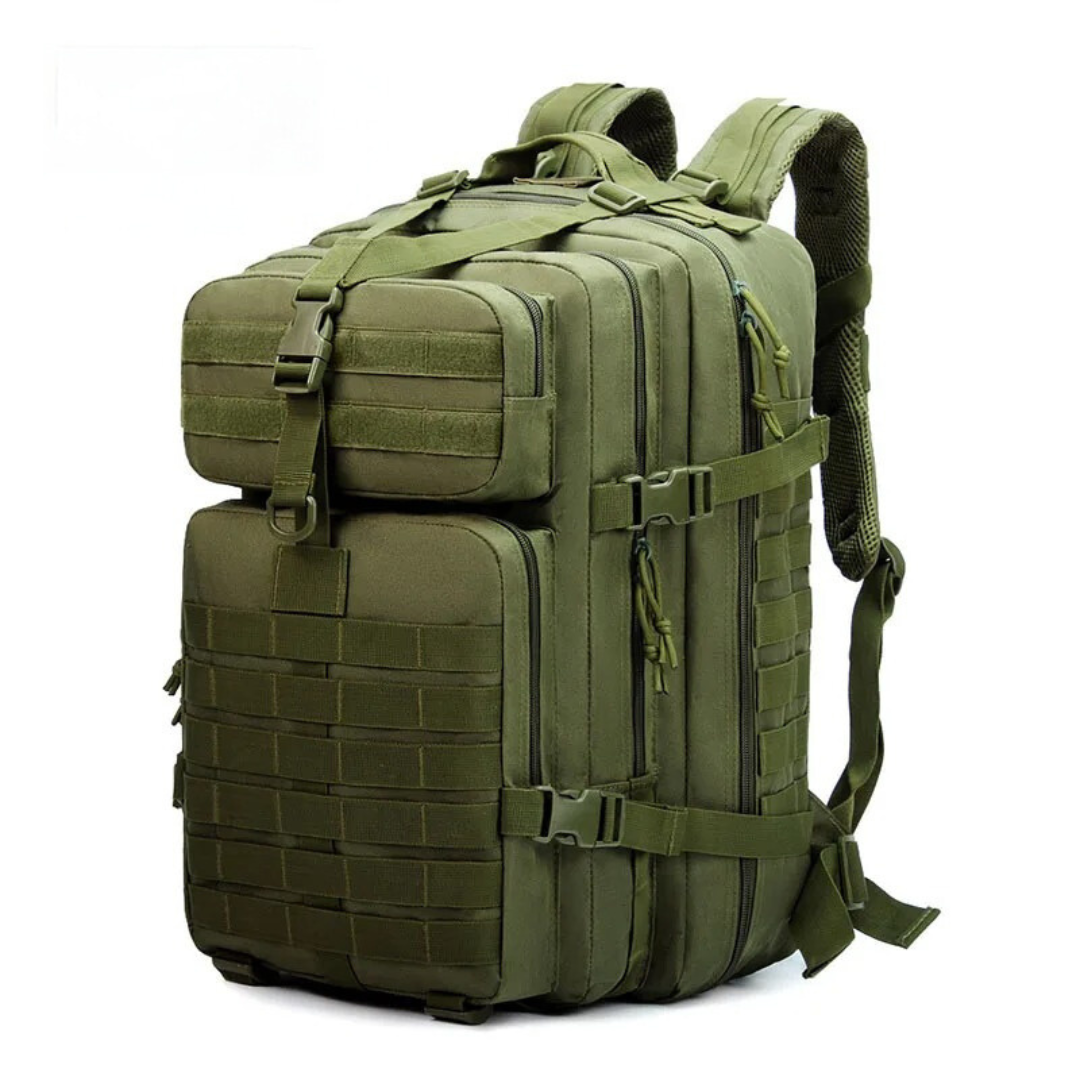 Sac à Dos Tactique Militaire pour Randonnée – Sac de Voyage Étanche 45L Sacs à dos Electro Paris Vert