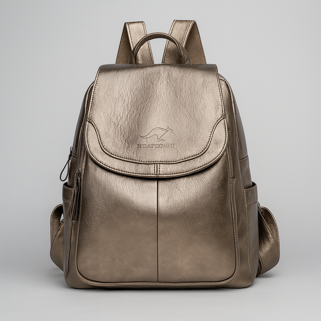 Sac À Bandoulière – Sac À Dos En Cuir Élégant Pour Femmes, Design Pratique Et Sécurisé Sacs à dos pour femmes Electro Paris Bronze