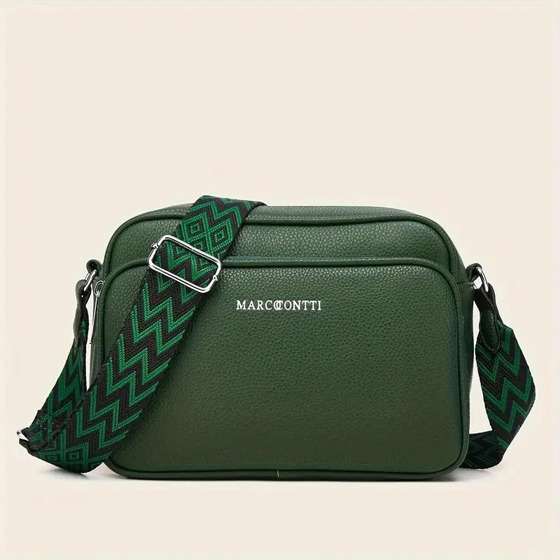 Sac Bandoulière Vintage en Cuir PU pour Homme – Sacoche d'Épaule Décontractée pour Usage Quotidien Sacs à main Electro Paris Vert