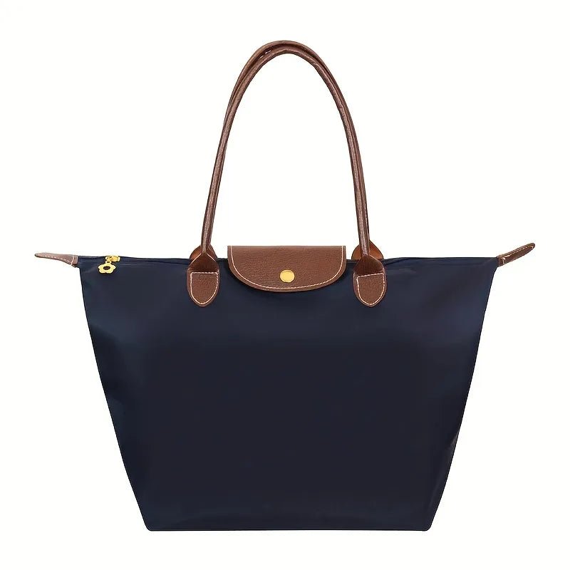 Sac à Main Pliable Imperméable – Sac Élégant et Compact Pour Femme au Quotidien Sacs à main Electro Paris Bleu Marine S(30x23x12cm)