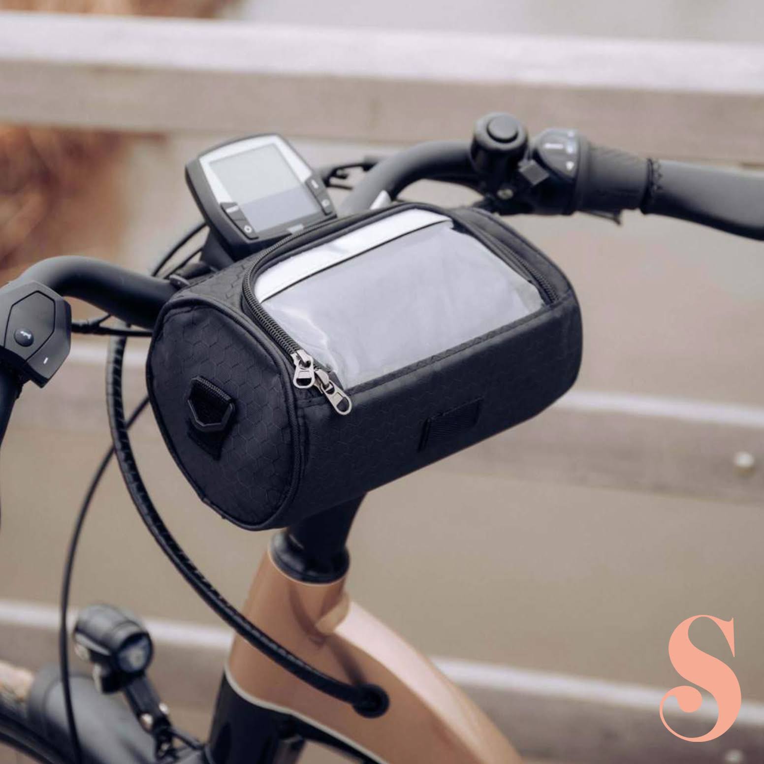 Sac à Vélo Étanche avec Écran Tactile – Sacoche Velo Pratique et Élégante Accessoires de vélo Electro Paris Noir