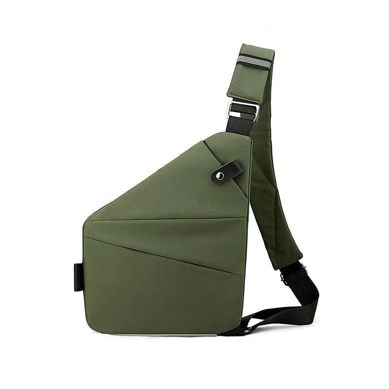 Sac Bandoulière Antivol pour Voyage – Sac de Poitrine Mince et Léger Bagages et accessoires de voyage Electro Paris Vert