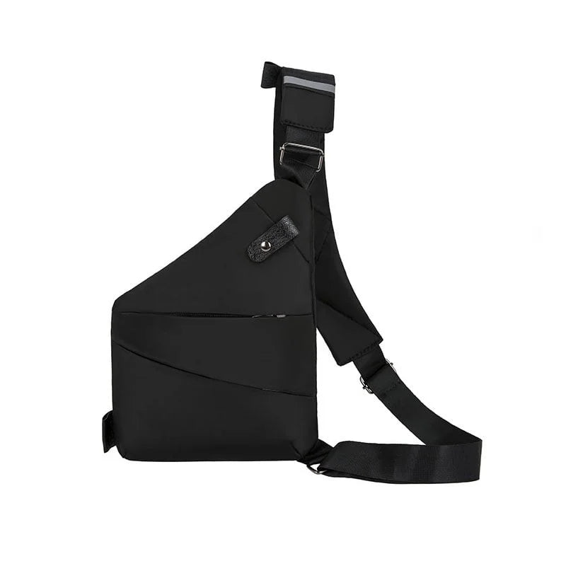 Sac Bandoulière Antivol pour Voyage – Sac de Poitrine Mince et Léger Bagages et accessoires de voyage Electro Paris Noir