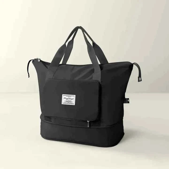 Sac de Voyage Pliable Grande Capacité – Sac de Week-end Extensible avec Sangle pour Valise Bagages et accessoires de voyage Electro Paris
