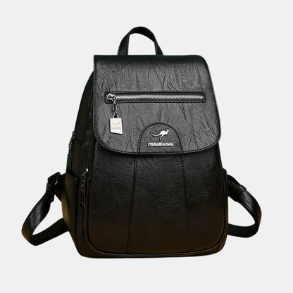 Sac à Dos Femme – Élégance et Luxe en Cuir ***Luxe Leren Dames Rugtas - Isolde Electro Paris Noir