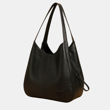 Sac à Main en Cuir – Style Vintage Élégant Vintage Leather Women's Handbag Electro Paris Noir