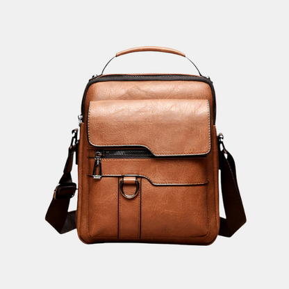 Sac d'Épaule Moderne en Cuir pour Femme – Sac à Bandoulière Élégant pour le Travail Sacs à main Electro Paris Marron clair