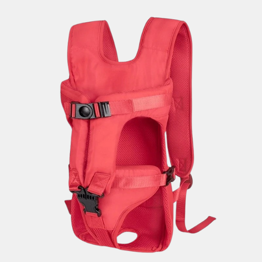 Sac de Transport pour Chien jusqu’à 10 kg – Confort et Sécurité avec Design Ergonomique Transportery dla zwierząt Electro Paris Rouge S