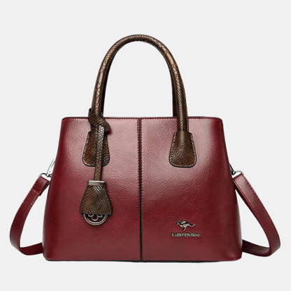 Sac en Cuir Élégant – Style Classique et Raffiné Electro Paris Rouge