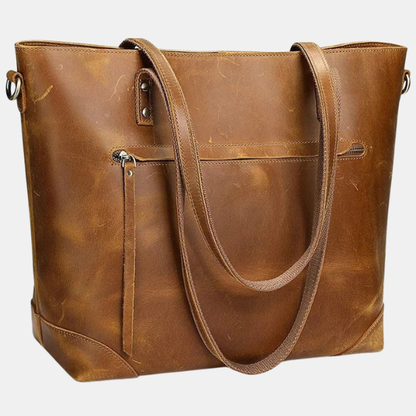 Sac en Cuir Style Vintage – Élégance Intemporelle Electro Paris Marron