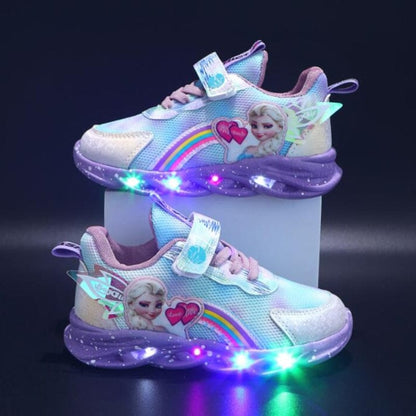 Chaussures LED Paillettes Arc-en-Ciel – Baskets Amusantes Lumineuses Pour Enfants Actifs Shoes Electro Paris