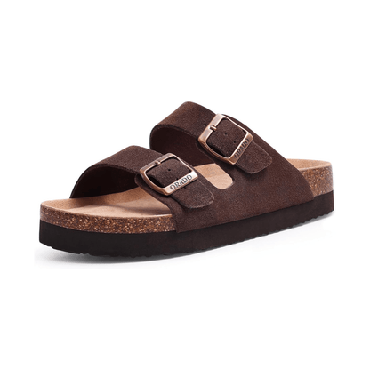 Sandales Femme en Liège avec Double Boucle – Confort Naturel et Soutien Quotidien Sandales orthopédiques Electro Paris Sable 36