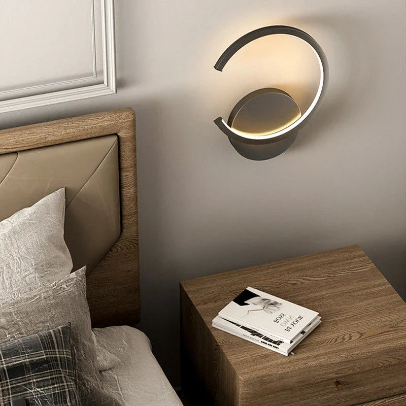 Applique Murale LED – Ledi Lampe Murale Moderne Minimaliste Noire Wall lamps Electro Paris