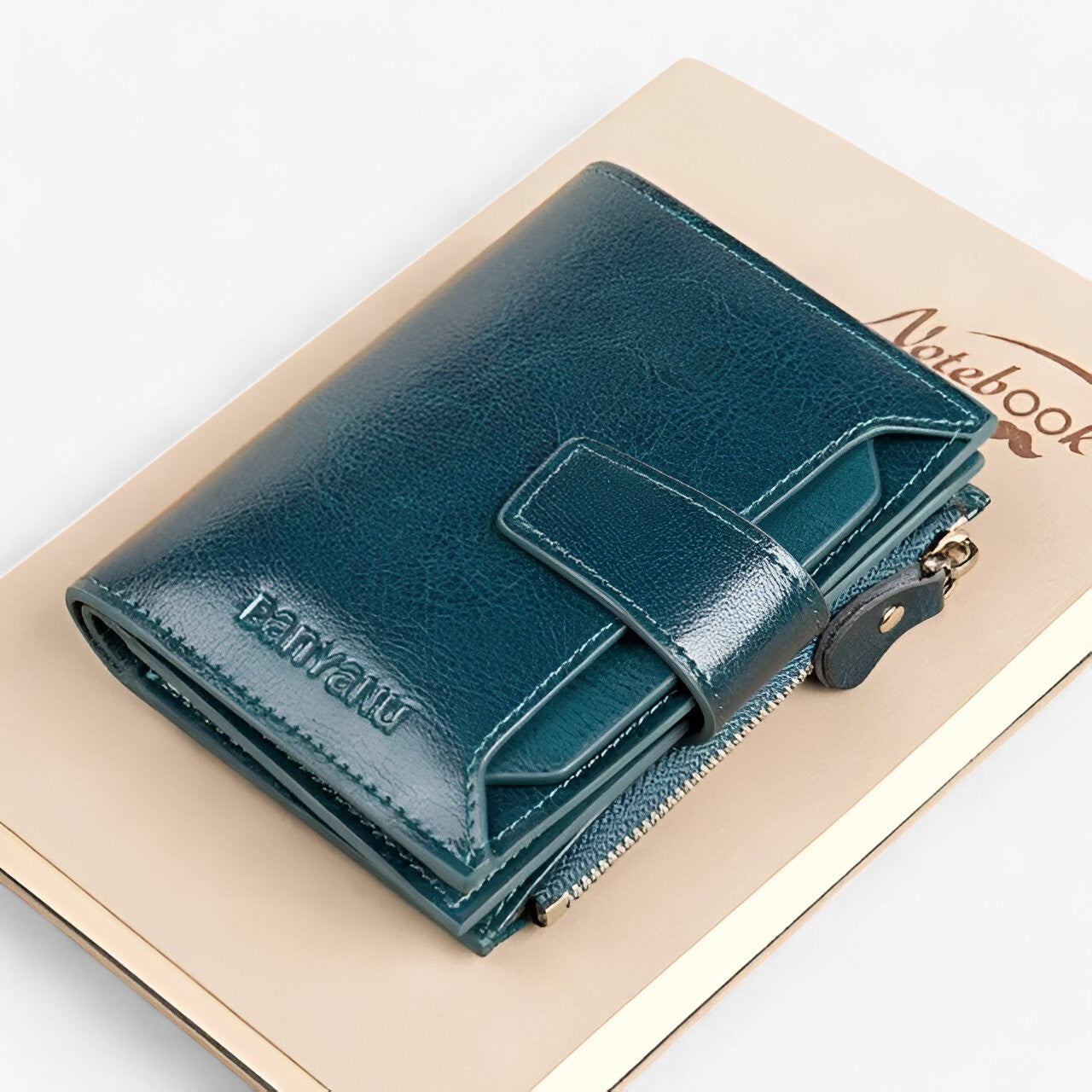 Portefeuille Femme en Cuir Avec Blocage RFID – Élégant, Compact et Sécurisé Wallets Electro Paris Bleu