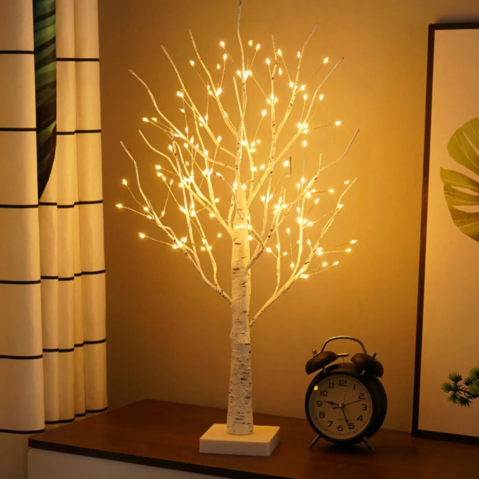 Lampe Sapin En Bouleau Avec Lumière LED Pour Décoration Intérieure Et Ambiance Naturelle lampe de table Electro Paris
