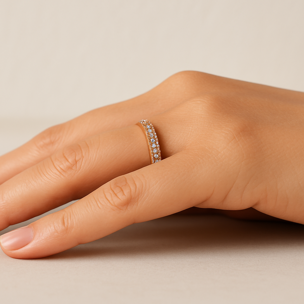 Bagues Élégantes pour Femme en Acier Inoxydable et Cristal Jewelry Ring Standard Electro Paris