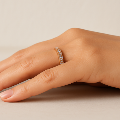 Bagues Élégantes pour Femme en Acier Inoxydable et Cristal Jewelry Ring Standard Electro Paris