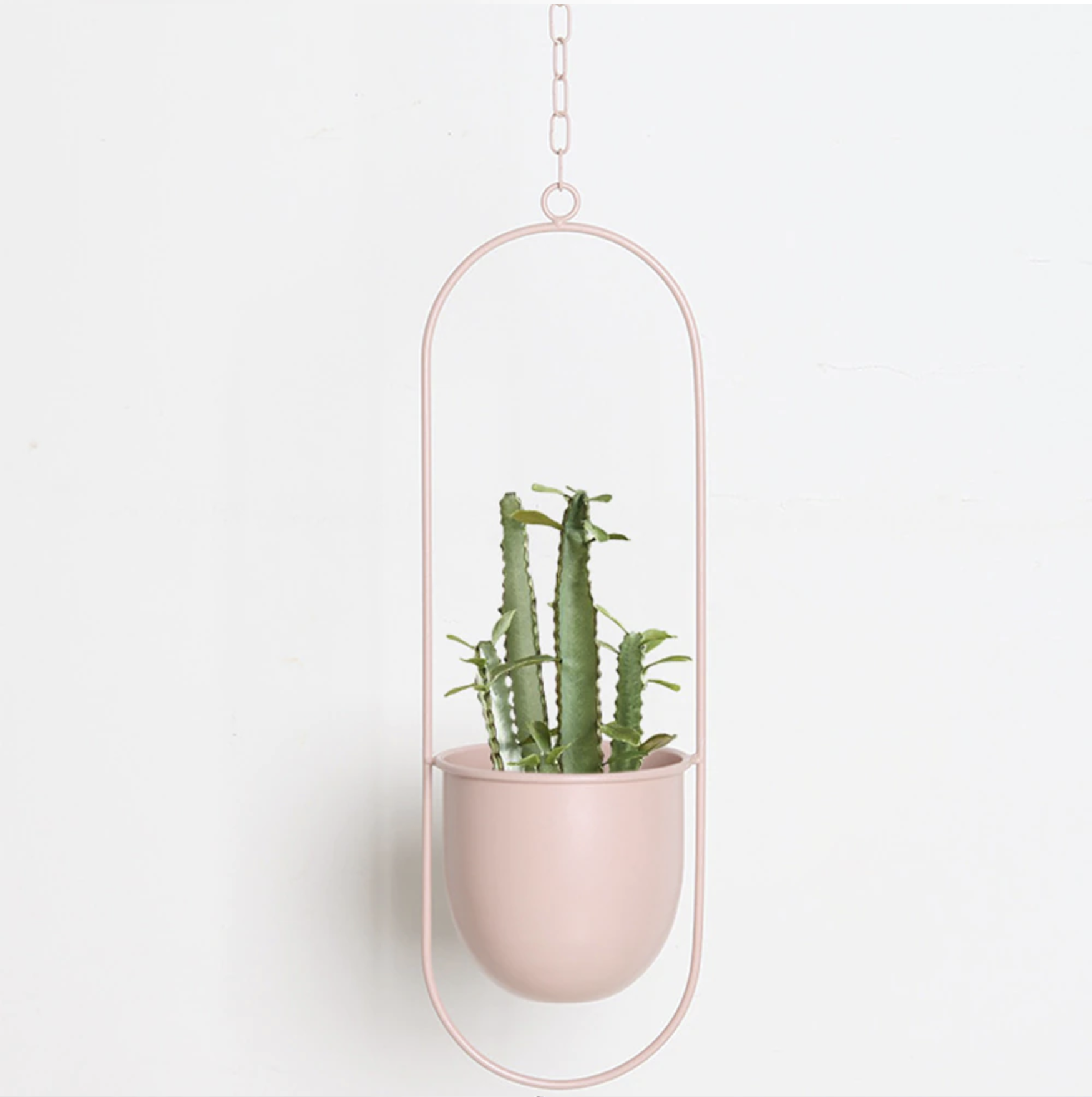 Vase Suspendu Élégant Pour Plantes D’Intérieur En Métal Minimaliste Plant Cages & Supports Electro Paris Doré Ovale