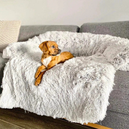 Panier De Chien Style Canapé Avec Bords Rehaussés Et Protection Intégrée Pour Meubles Best Dog Sofa Bed - Calming Furniture Protector, Light Gray / S (Up to 35LBS) Electro Paris