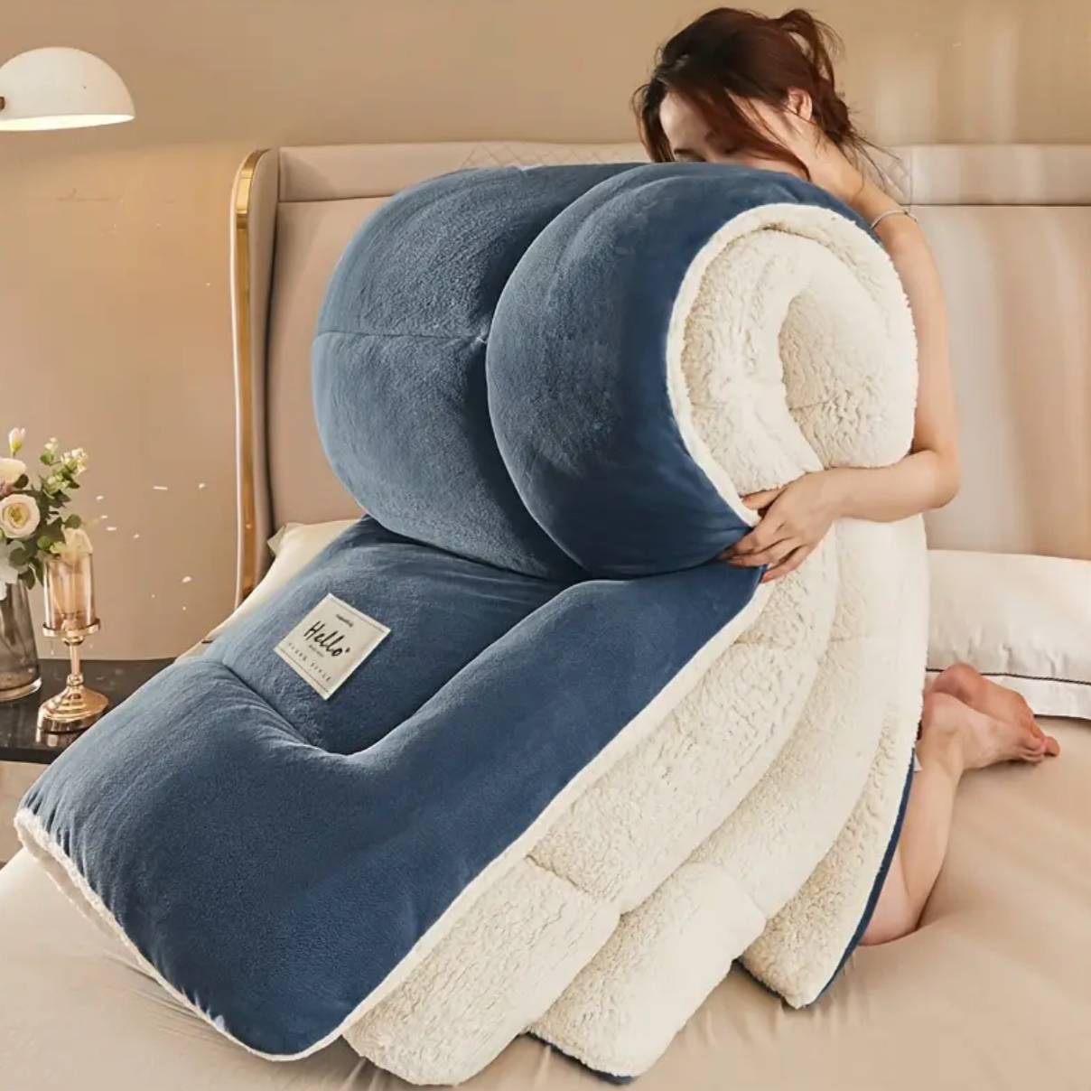 Parure de Lit Sherpa – Chaleur Douillette et Confort Haut de Gamme pour l’Hiver Bedding Electro Paris