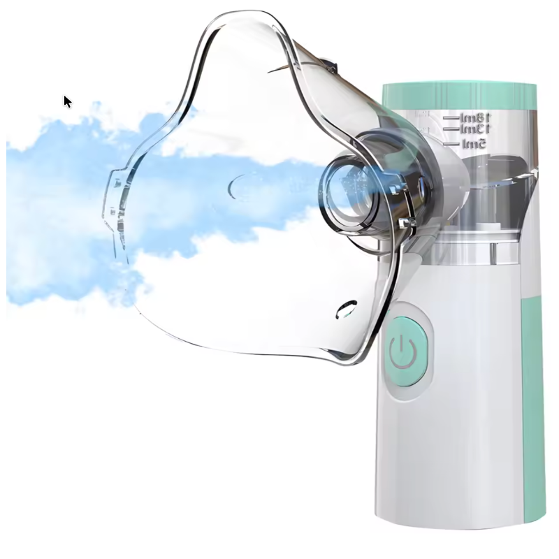 Nébuliseur Portable Pour Soulager L’Asthme Et Les Troubles Respiratoires – Compact Et Silencieux Pour Adultes Et Enfants Nebulizer Electro Paris Vert