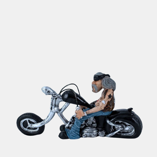 Sculpture Moto Rétro – Roadster Vintage Élégant Bike Sculpture Electro Paris