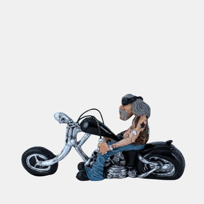 Sculpture Moto Rétro – Roadster Vintage Élégant Bike Sculpture Electro Paris