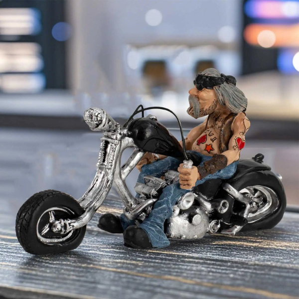 Sculpture Moto Rétro – Roadster Vintage Élégant Bike Sculpture Electro Paris