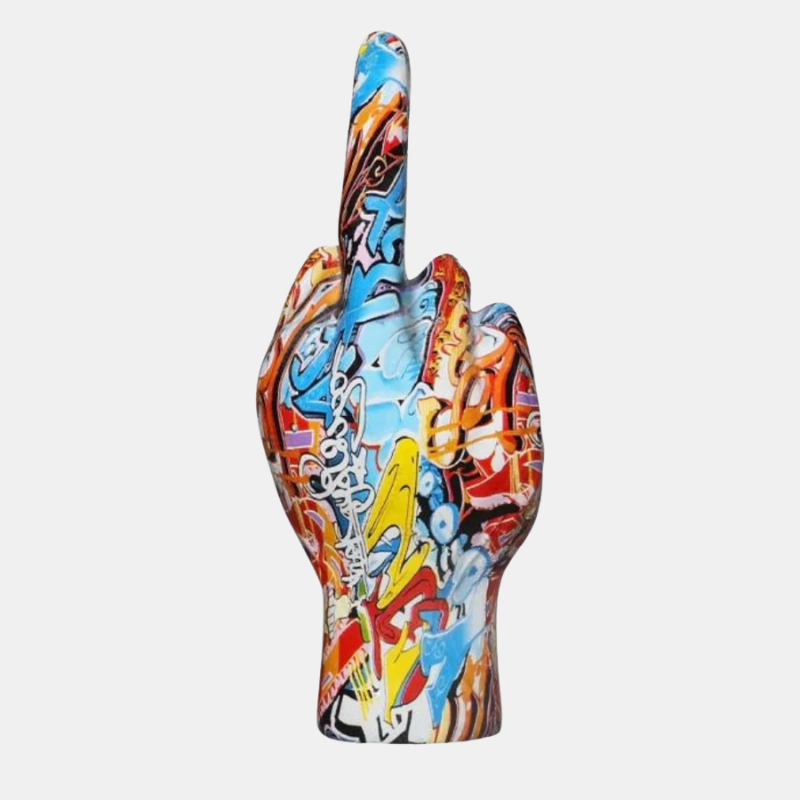 Sculpture Abstract Urban Attitude Pièce Design Moderne Graffiti Radios bidirectionnelles Electro Paris Graffiti