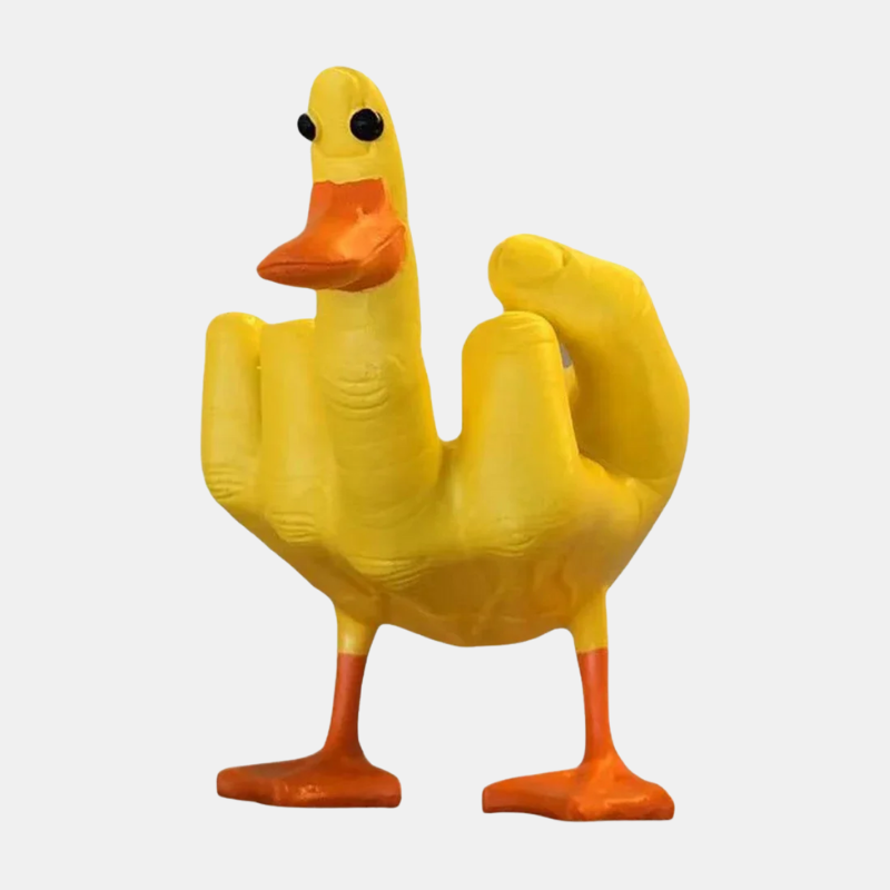 Sculpture Canard Insolent – Pièce Décorative Drôle et Audacieuse Audio et Vidéo Portables Electro Paris Jaune