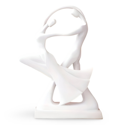 Décoration – Sculpture Abstraite Swayduo en Résine pour Intérieur Moderne et Élégant Sculptures Electro Paris Blanc